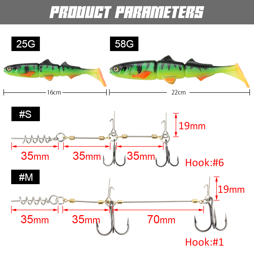 Spinpoler Pike Stinger Rig Hoo - огляд і ціна Fishing Hook Size