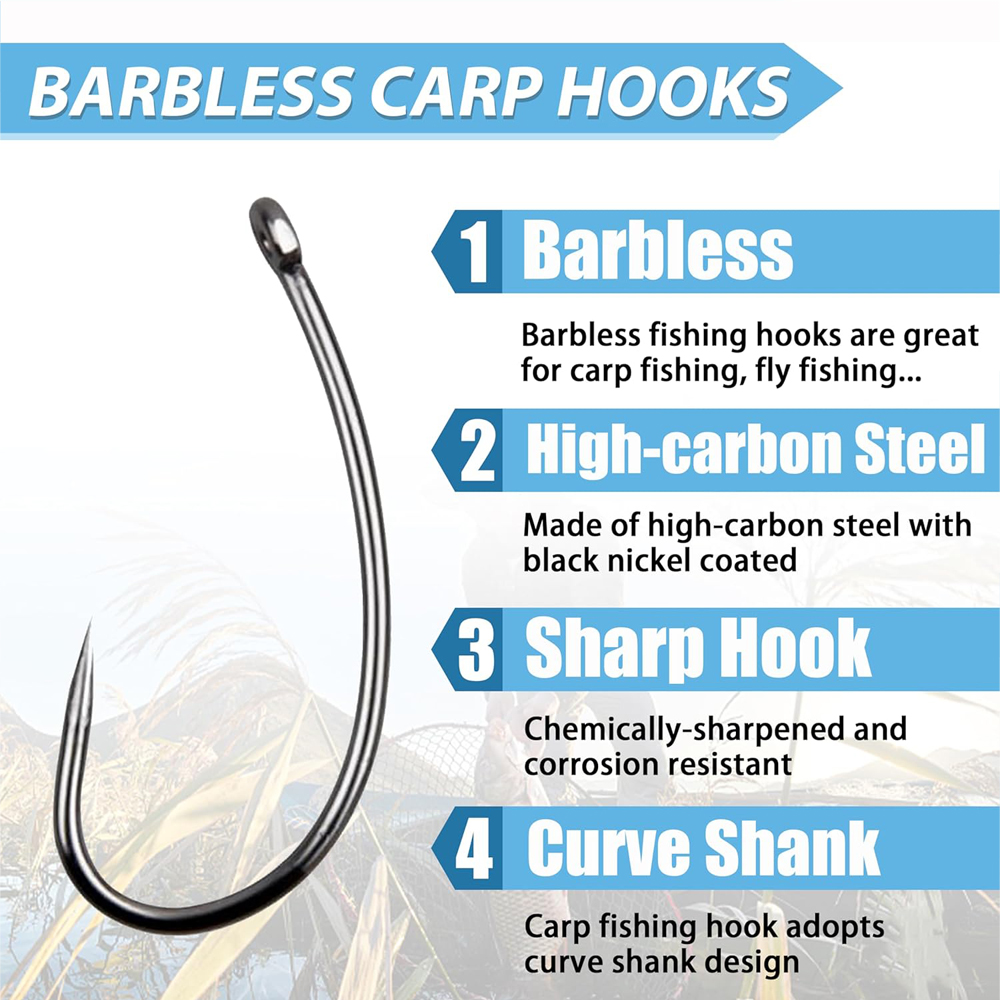 180PCS Barbless Fishing Hooks  - огляд і ціна Fishing Hook Circle