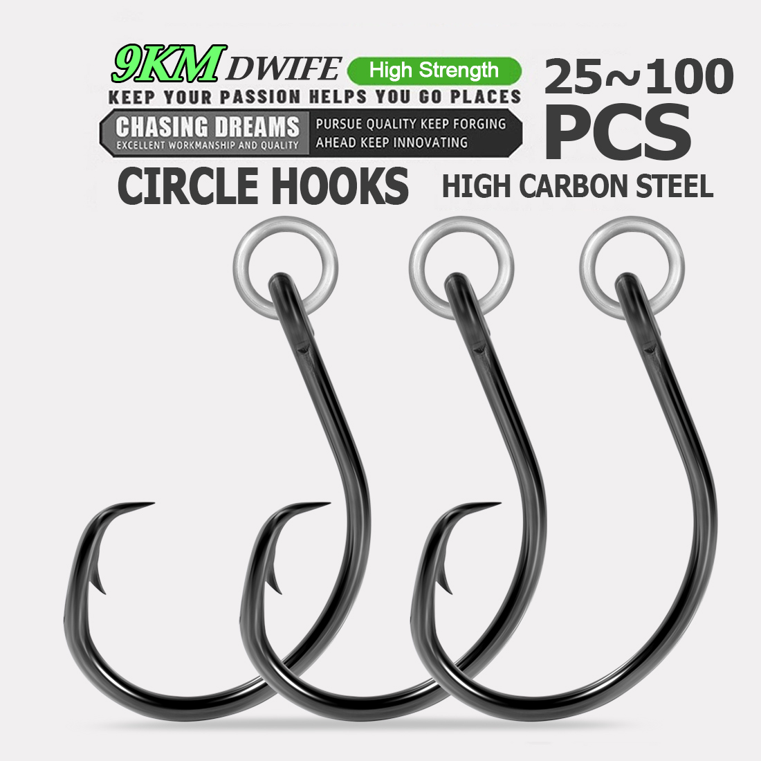 9KM Circle Hooks Fishing with  - огляд і ціна Fishing Hook Circle