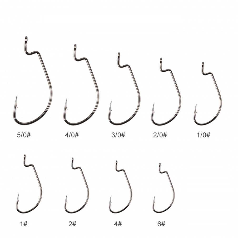 20pcs/lot Wide gap Texas fishi - огляд і ціна Fishing Hook Offset