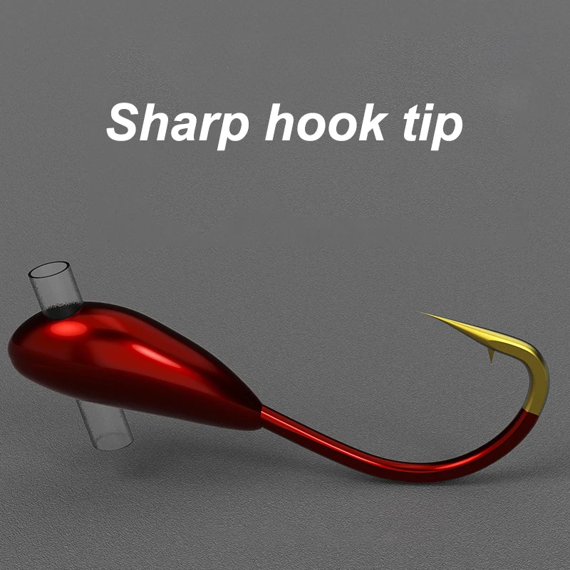 10/20PCS Winter Ice Fishing Ho - огляд і ціна Fishing Hook Offset