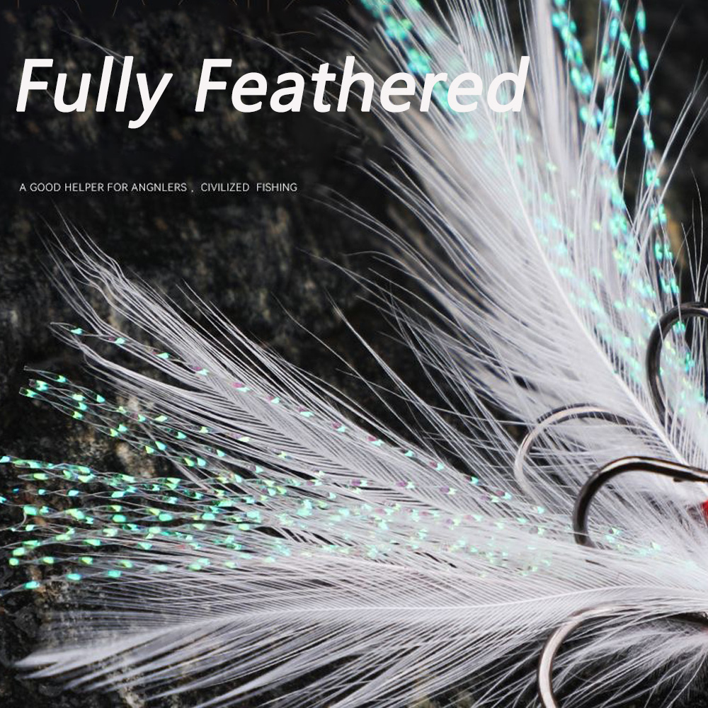 Feather Treble Hooks 1#-10# 15 - огляд і ціна Fishing Hook Offset