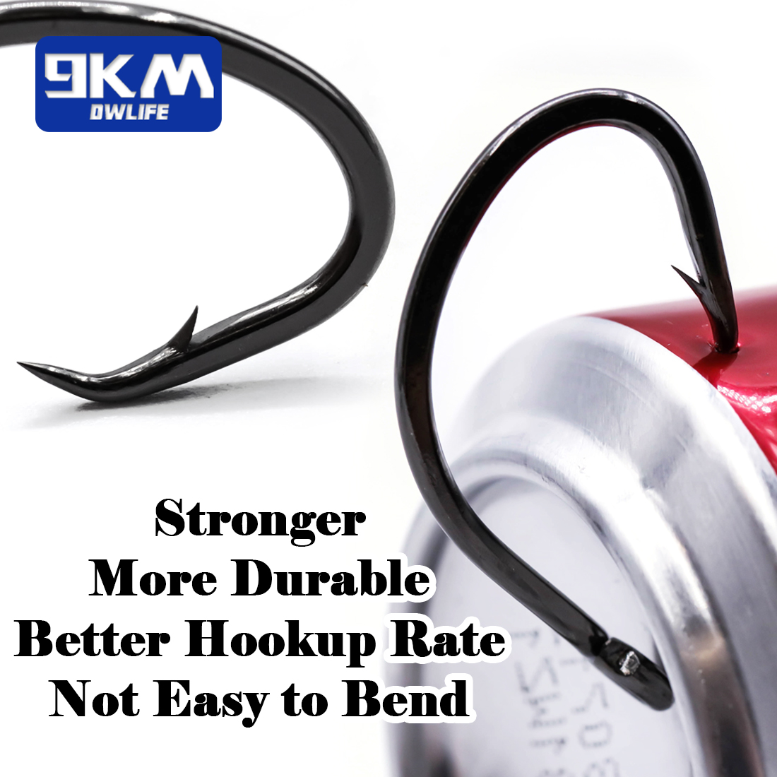 9KM Circle Hooks 25~50Pcs Salt - огляд і ціна Fishing Hook Circle