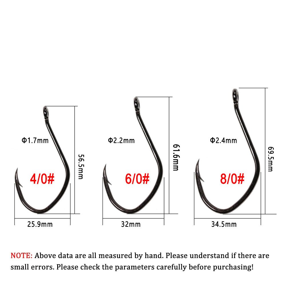 Wifreo 20pcs V Shape Catfish H - огляд і ціна Fishing Hook Offset