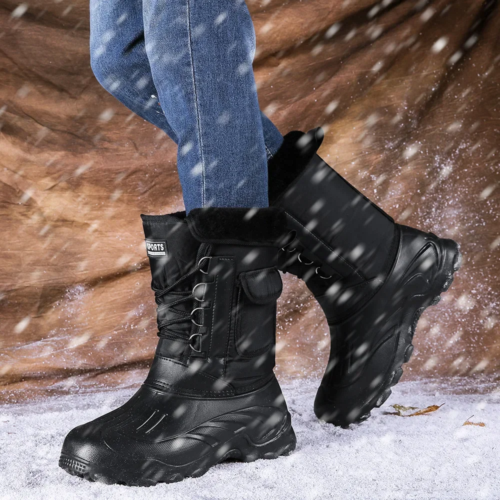Men Winter Snow Boots Outdoor  - огляд і ціна Fishing Hook