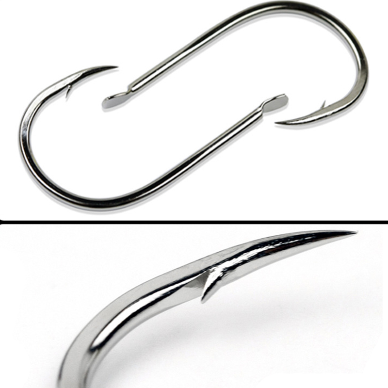 100pcs/Lot 7 Size Barbed Fishi - огляд і ціна Fishing Hook Circle
