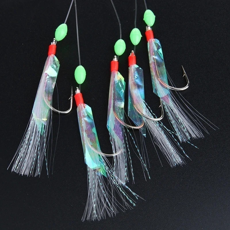 5 Pcs/Set Multi-Color Soft Sil - огляд і ціна Fishing Hook Assortment