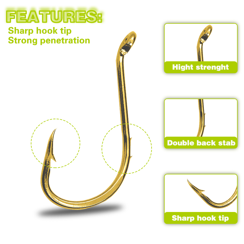 50pcs Fishing Octopus Hooks, S - огляд і ціна Fishing Hook Circle
